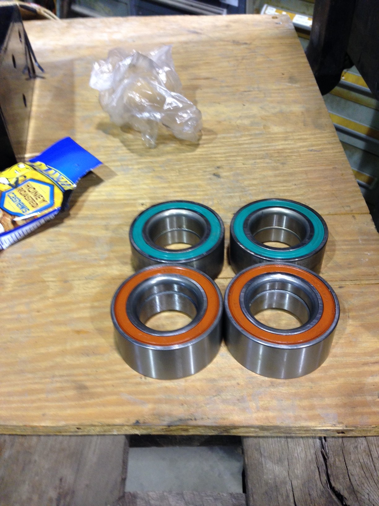 new vs old bearings