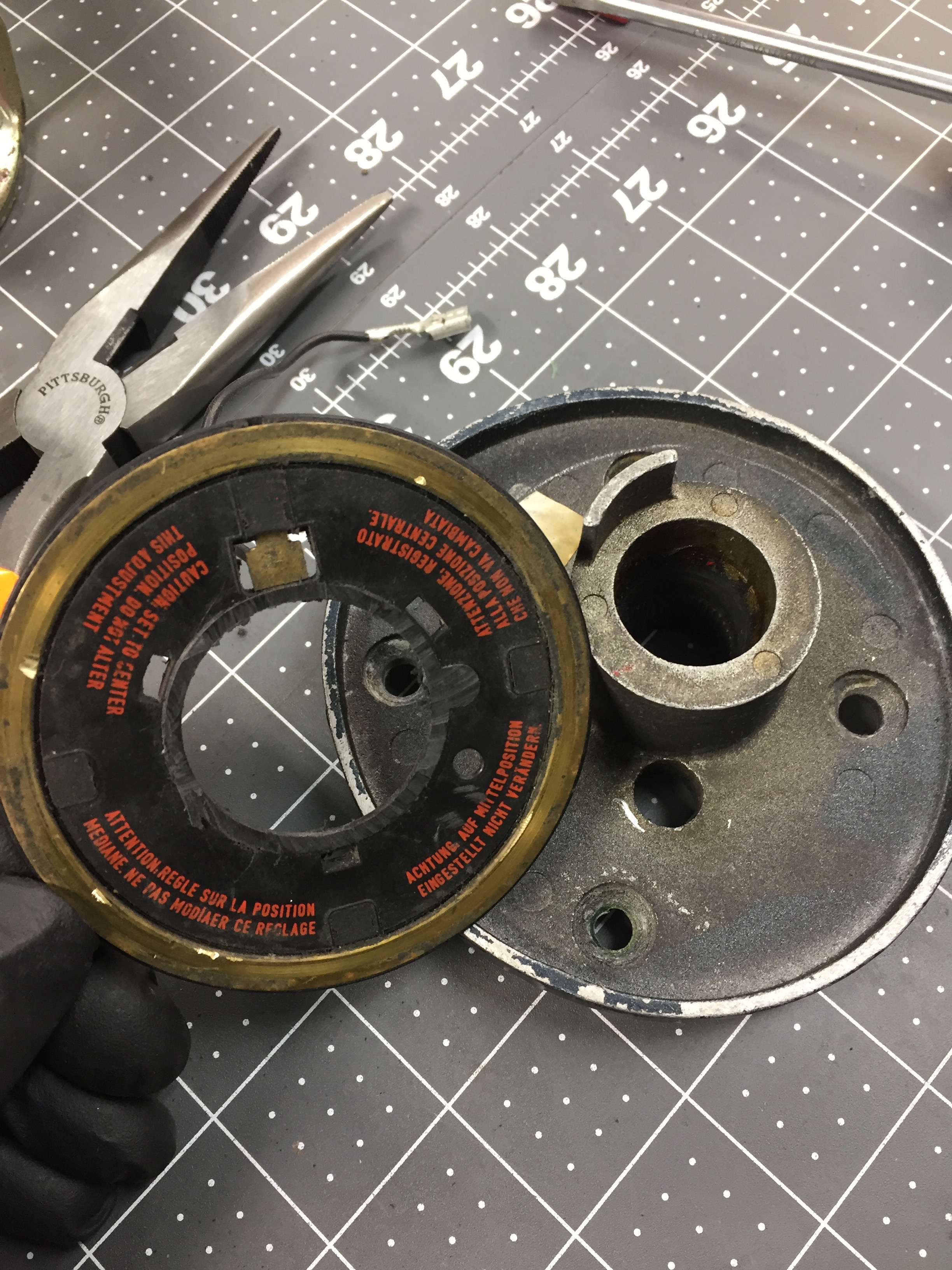 Clock off and ready to be installed.