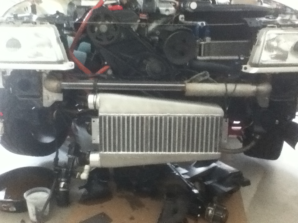 Had to cut up the cross member and install a flat bar that gave me more head room